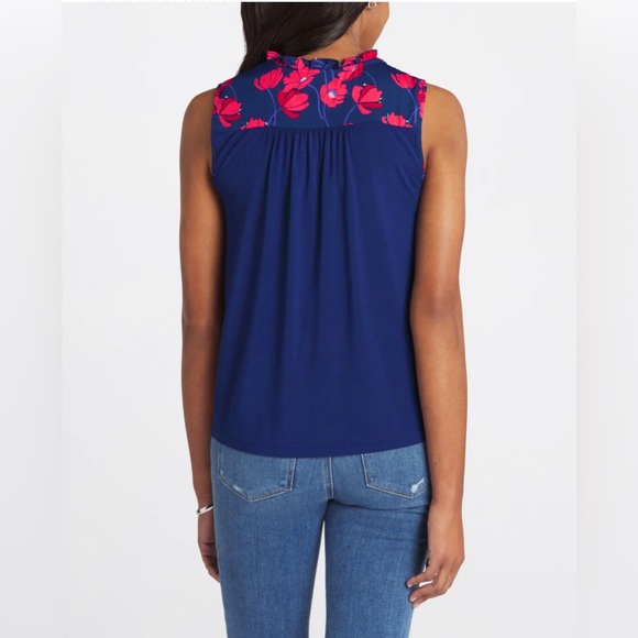 Stitch Fix 41 Hawthorn Orlee Mixed Material Sleeveless Top - Petite - Picture 2 of 9